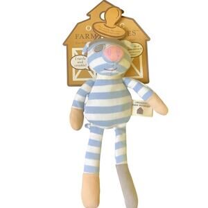 Pirate Pig Organic Farm Buddies Pacifier Toy - NWT - Hypoallergenic -